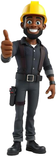 construction workerthumbs up animation